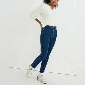 MADEWELL High-Rise Slim Straight Jeans in Bryston Wash - NWT